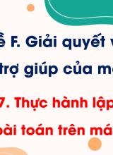 Bài 17. Thực hành lập trình giải bài toán trên máy tính